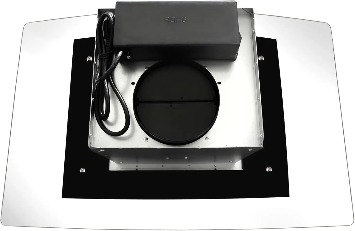 COSMO COS-668ICS900 36 in. Lumin Collection 380 CFM Ducted Island Range Hood, Soft Touch Controls, LED Lights, Stainless Steel