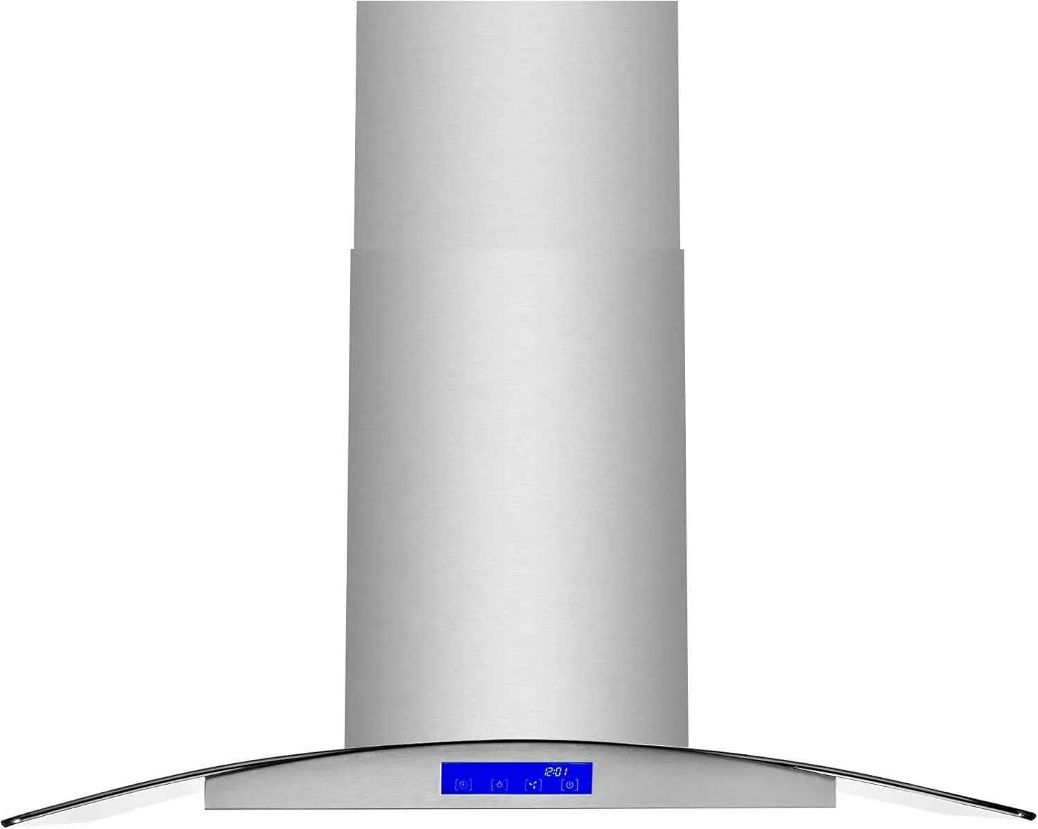 COSMO COS-668ICS900 36 in. Lumin Collection 380 CFM Ducted Island Range Hood, Soft Touch Controls, LED Lights, Stainless Steel