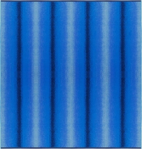 COTTON CRAFT Ombre Stripe Extra Wide Beach Towel for Two - 58x68 - Pure Cotton - Double Woven Jacquard Thick Plush Super Soft Luxurious Velour Pile - Pool Picnic Bath - 450 GSM - Blue