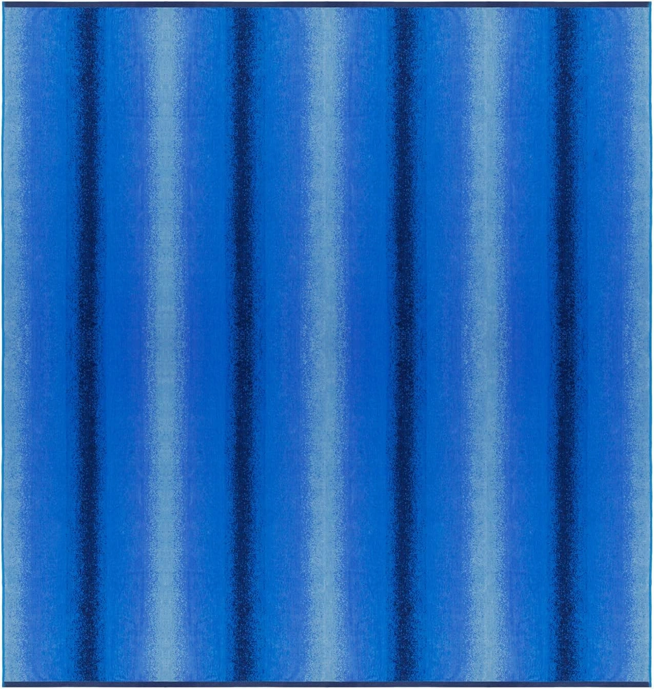 COTTON CRAFT Ombre Stripe Extra Wide Beach Towel for Two - 58x68 - Pure Cotton - Double Woven Jacquard Thick Plush Super Soft Luxurious Velour Pile - Pool Picnic Bath - 450 GSM - Blue