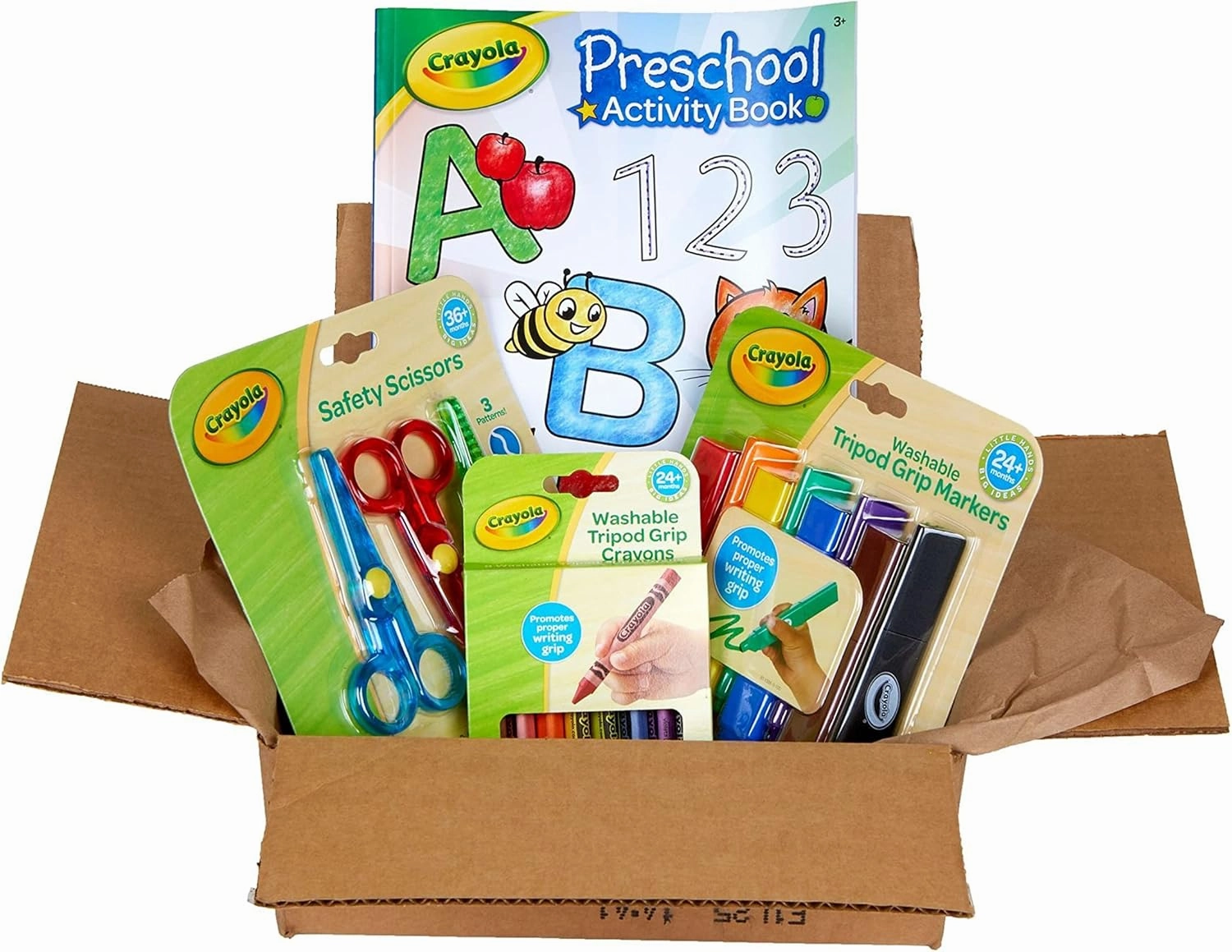 Crayola Young Kids Art Supplies Bundle, Art Set for Girls and Boys, Gifts For Toddlers, 36 Months [Amazon Exclusive]
