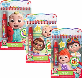 Creative Kids Cocomelon Water Books Pack of 3- Water Paint Art Kit - Coloring Books for Toddlers - Reusable Paint Art Kits for Age 3 