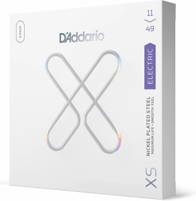 D'Addario Guitar Strings - XS Nickel Coated Electric Guitar Strings - XSE1149 - Maximum Life with Smooth Feel & Exceptional Tone - For 6 String Guitars - 11-49 Medium, 3-Pack