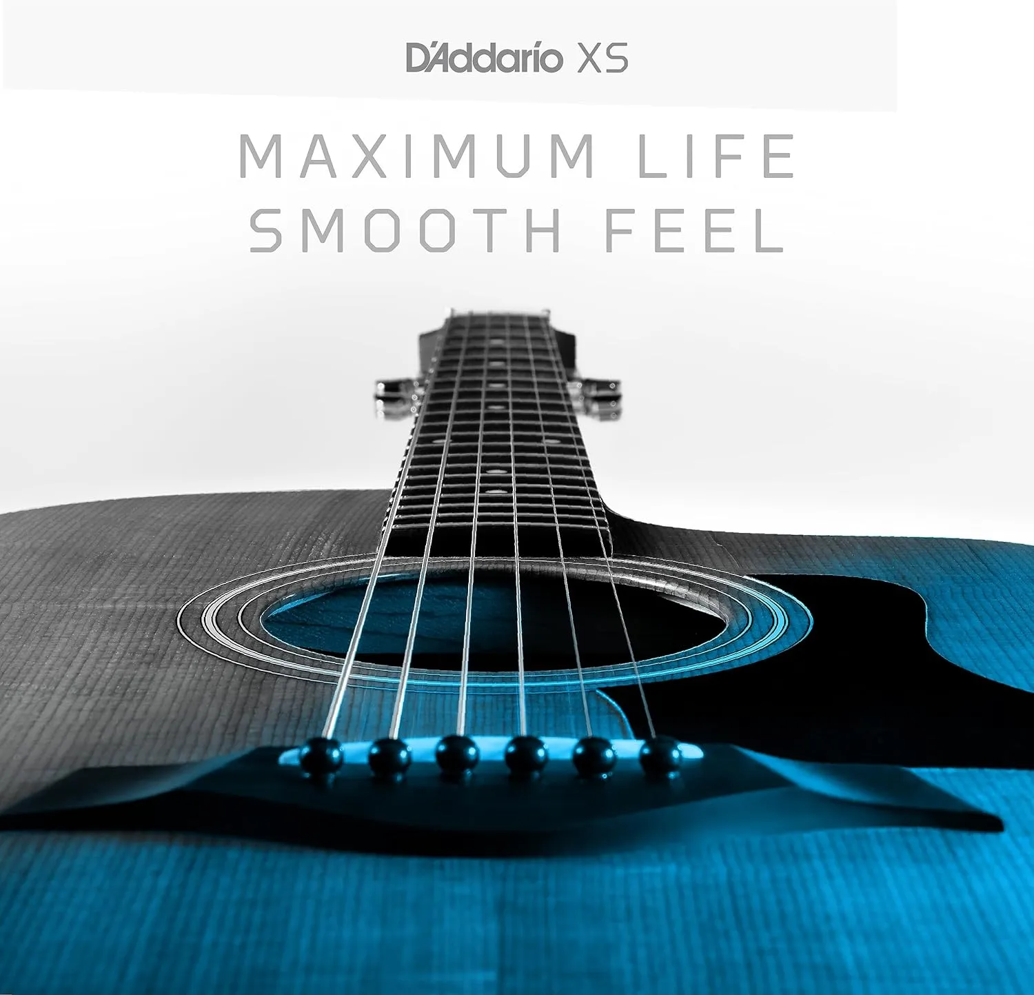 D'Addario Guitar Strings - XS Phosphor Bronze Coated Acoustic Guitar Strings - XSAPB1253 - Maximum Life with Smooth Feel & Exceptional Tone - For 6 String Guitars - 12-53 Light