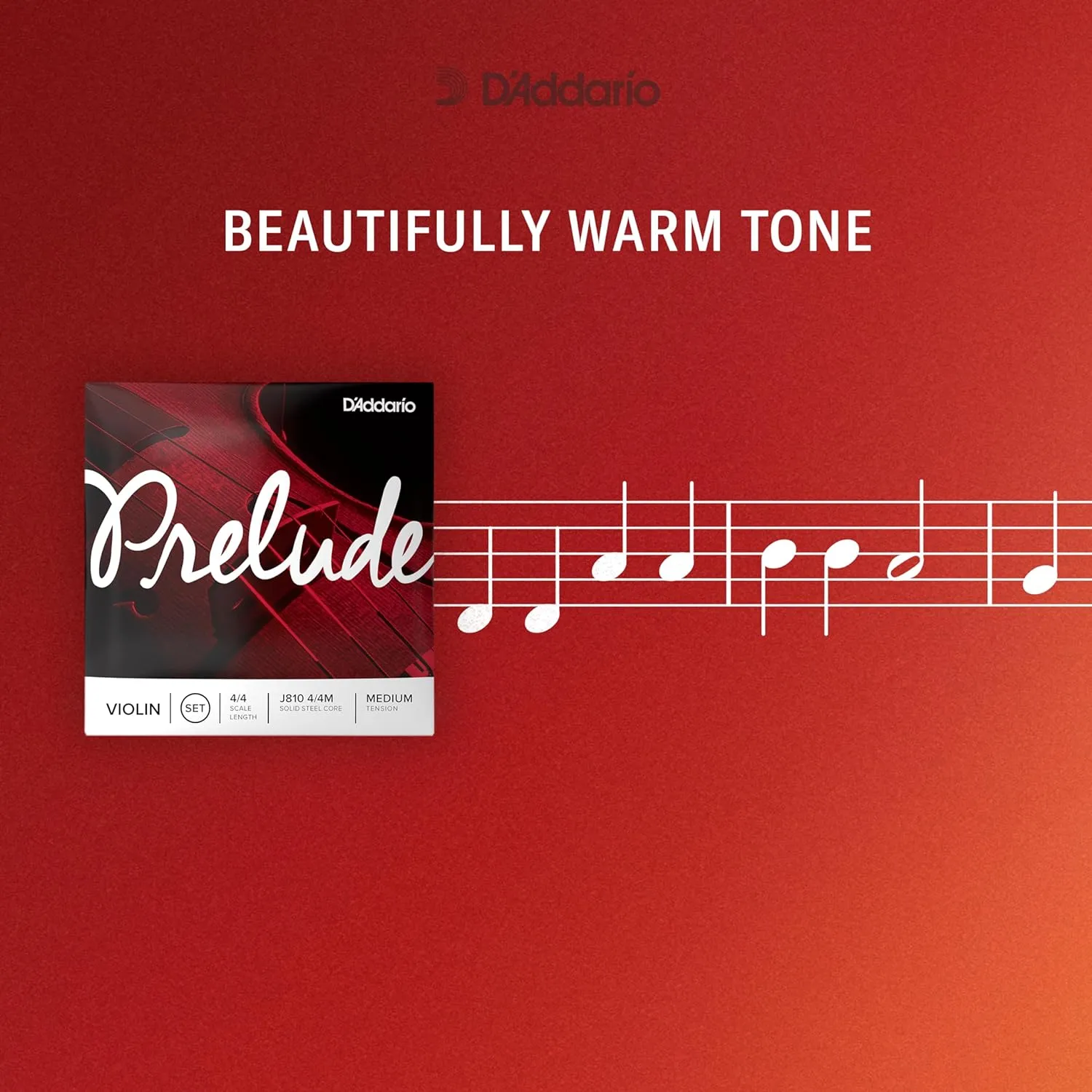 D'Addario Prelude Cello String Set, 1/2 Scale, Medium Tension