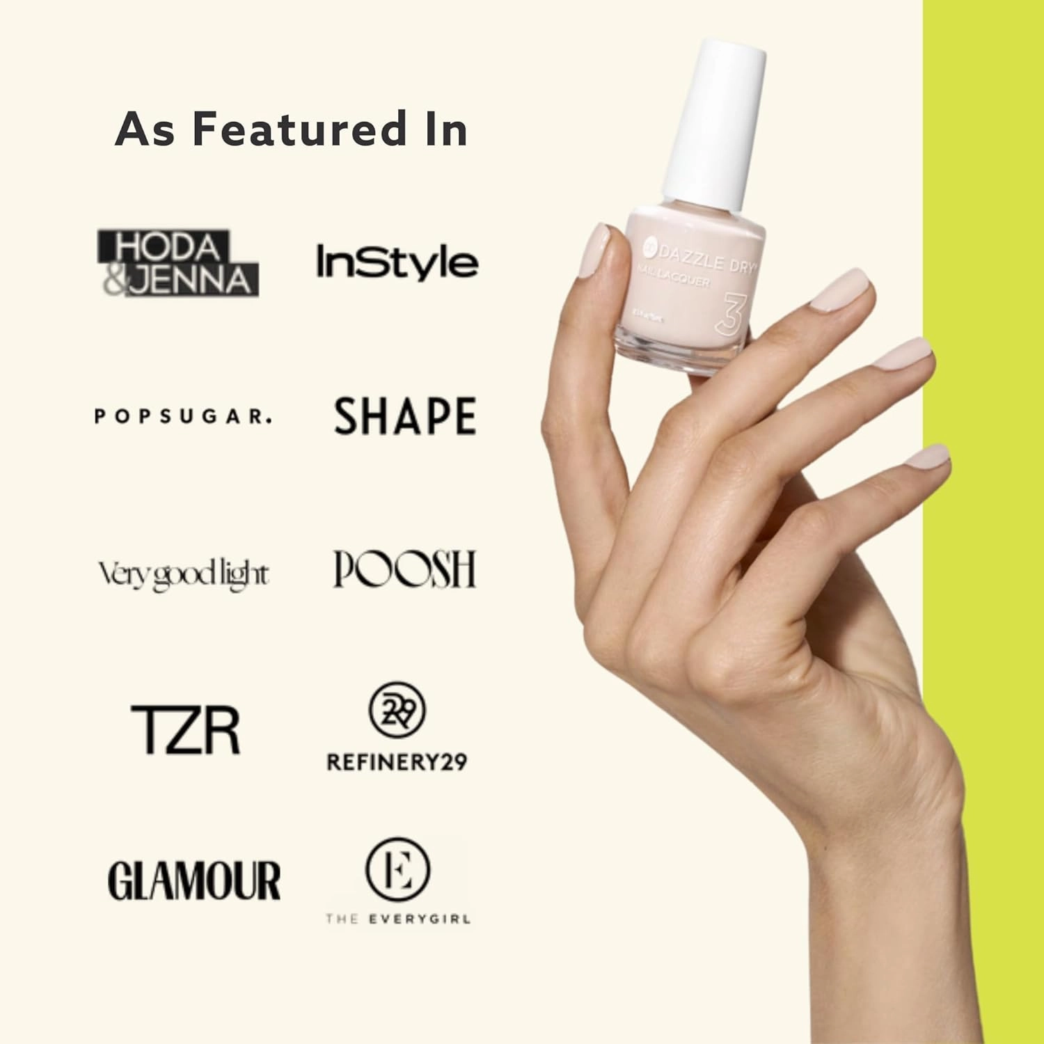Dazzle Dry Mini Kit 4 Step System - Heart of Fire, a beautiful bright hot pink. Full coverage, cream. (5 Piece Kit / 5 Manicures)