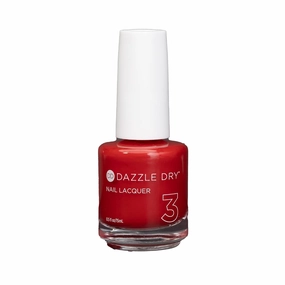 Dazzle Dry Nail Lacquer (Step 3) - Pep Rally - A bright tomato red with orange undertones. Full coverage cream. (0.5 fl oz)