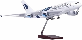 Diecast Plane Model 1/160 for A380 Resin Die-Casting Airplane Model with Light & Wheels Collectible (with Light)