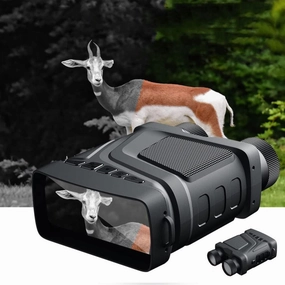 Digital Night Vision Binoculars for Complete Dark, Digital InfraredGoggles for Hunting, 1080P High Defini, 5X Digital Zoom, 984ft/300M in Dark with 3" Large Screen for Adults