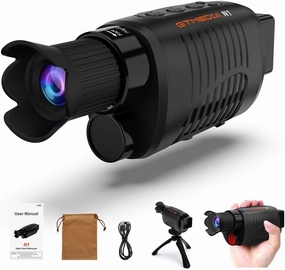 Digital Night Vision Monocular for 100% Darkness, Long Distance Digita Monocular, Goggles for Hunting and Camping, Infrared Night Vision Support Photos & Videos(32GB SD Card)