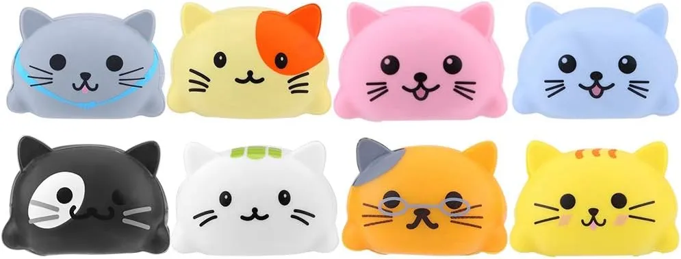 Dilwe Music Scale Kittens/Puppies, 8Pcs Touch Sensitive Musical Learning Toy with Packing Box Suitable for Both Children and Adults(Kittens)