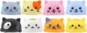 Dilwe Music Scale Kittens/Puppies, 8Pcs Touch Sensitive Musical Learning Toy with Packing Box Suitable for Both Children and Adults(Kittens)