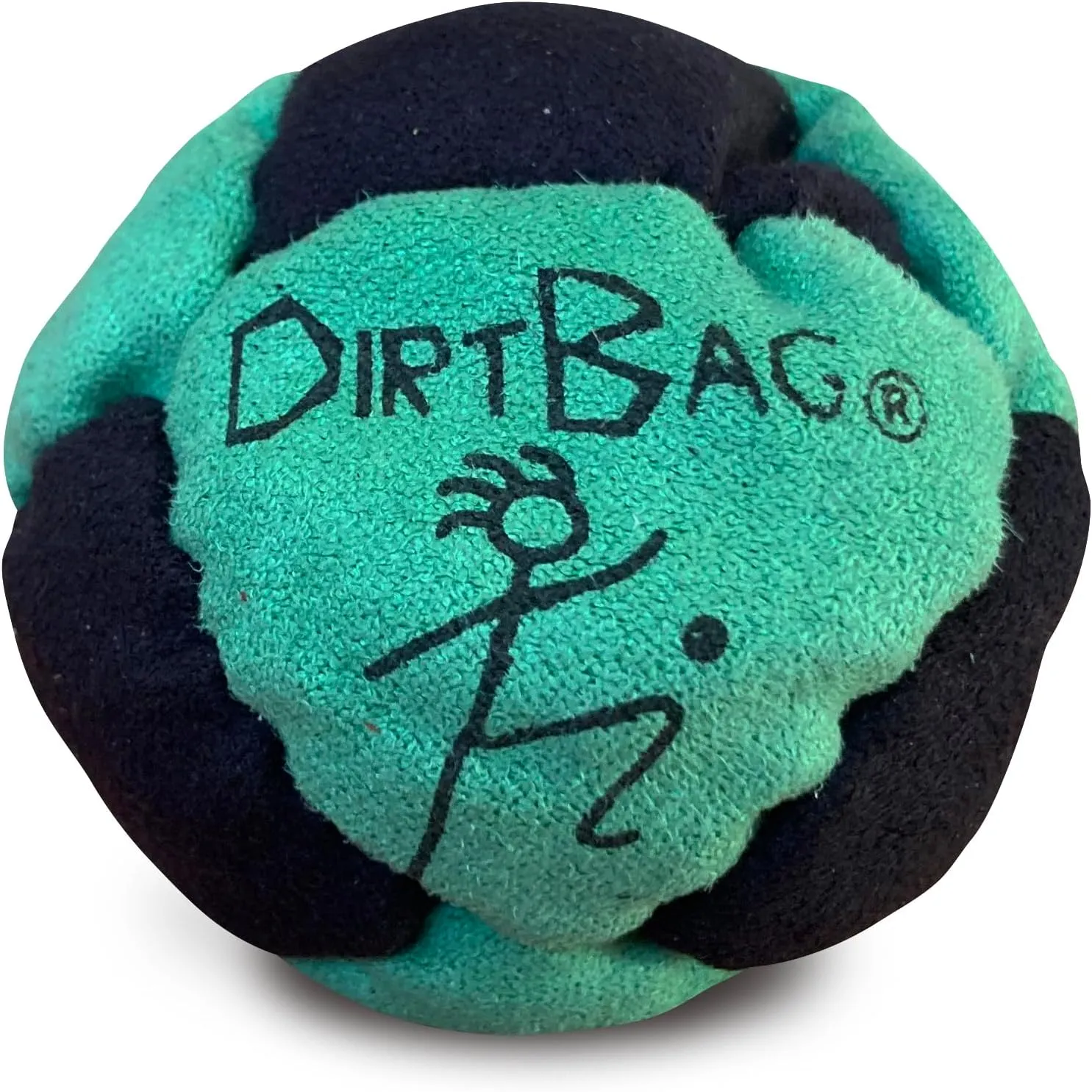DIRTBAG All Star Footbag Hacky Sack 3 Pack with Pouch, 100% Handmade, Premium Quality, Bright Vivid Colors, Signature Carry Bag