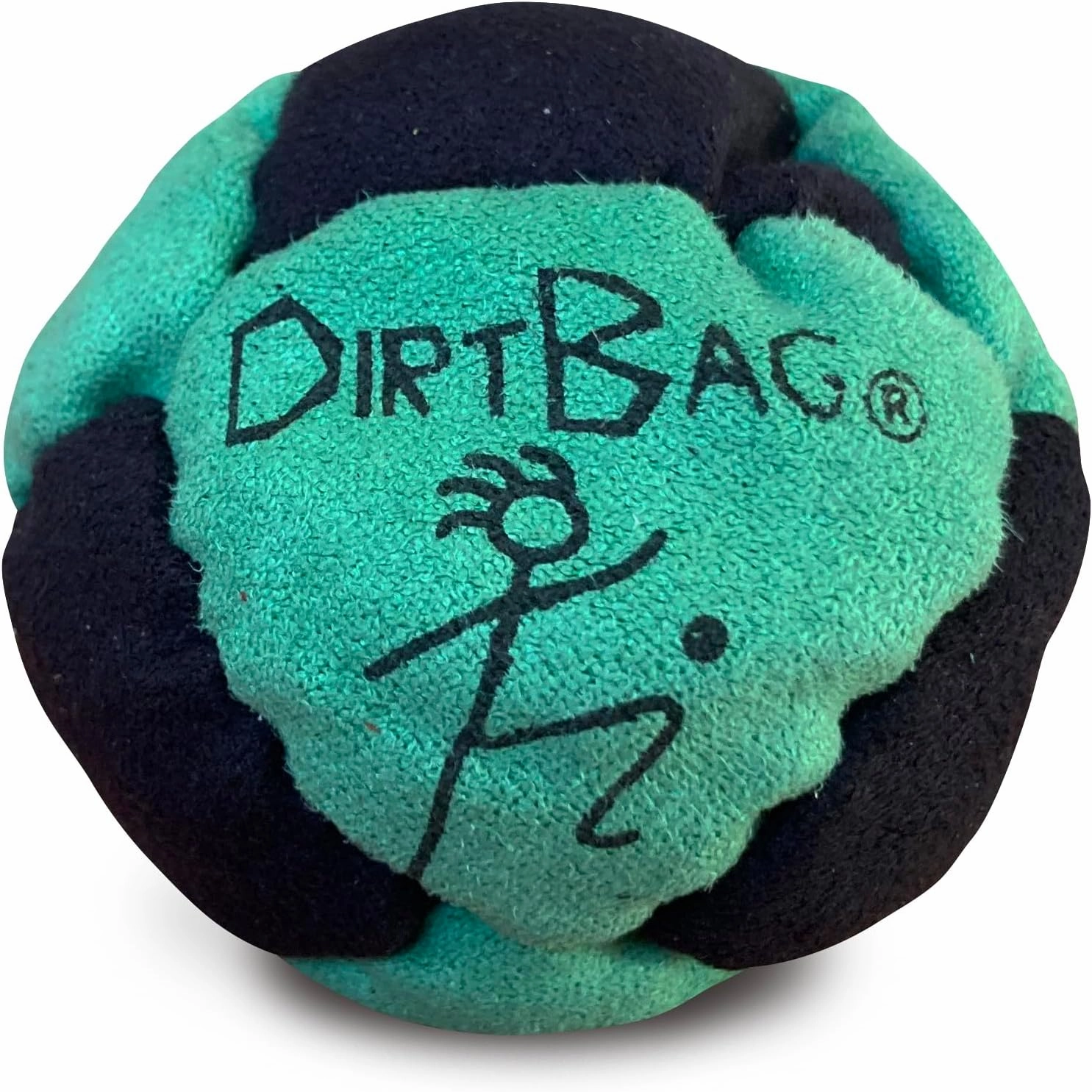DIRTBAG All Star Footbag Hacky Sack 3 Pack with Pouch, 100% Handmade, Premium Quality, Bright Vivid Colors, Signature Carry Bag