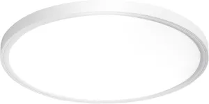 DLLT Flush Mount Ceiling Light: 12 Inch Kitchen Lighting Fixtures Ceiling - 24W Surface LED Light Fixtures for Bedroom Hallway Garage - White Round 5 Color Temperatures (2700K-6000K) Ceiling Light