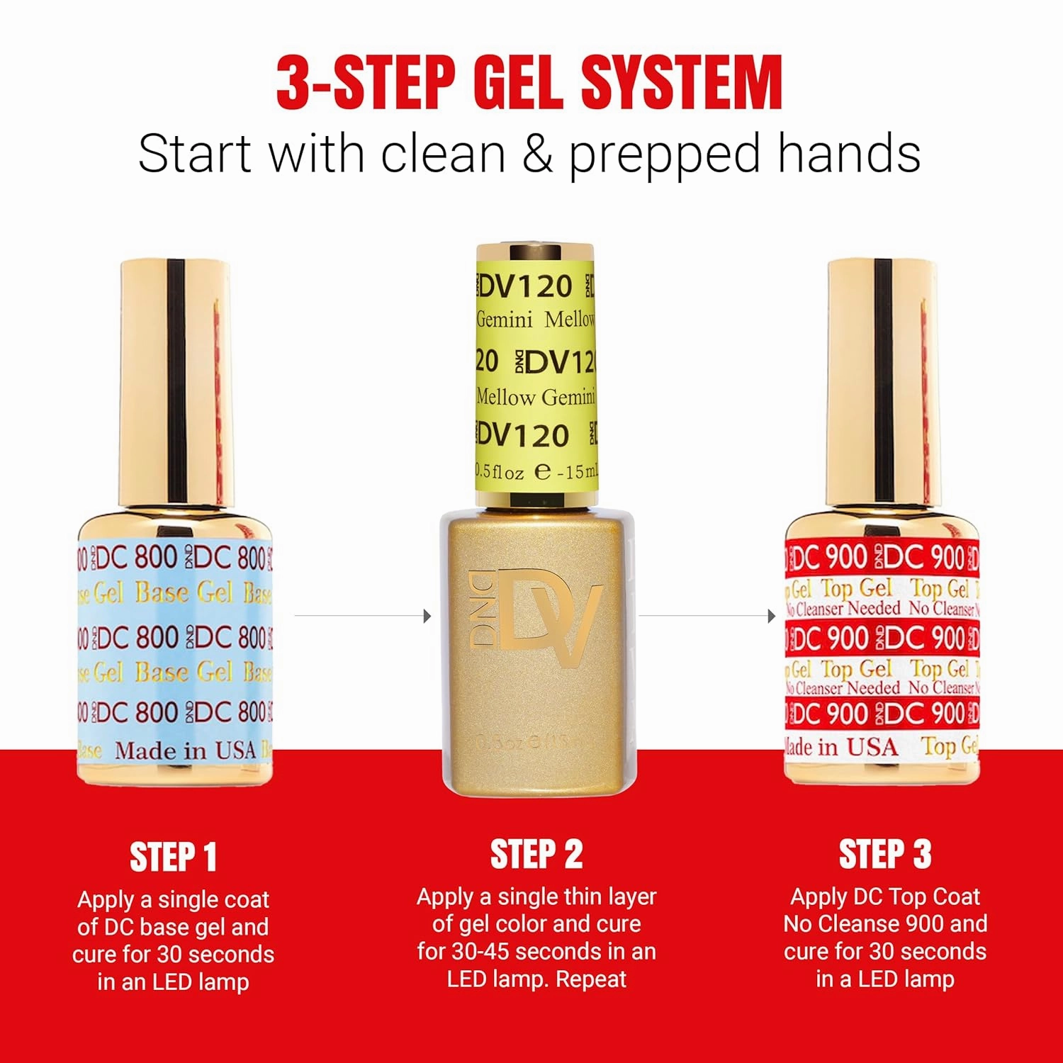DND Diva Gel Polish Set, Soda Poppin Collection, UV/LED Gel Polish and Air Dry Nail Lacquer, Matching Chip-Free Polish Duo, 126 Camp Cacti, 0.5 Fl Oz