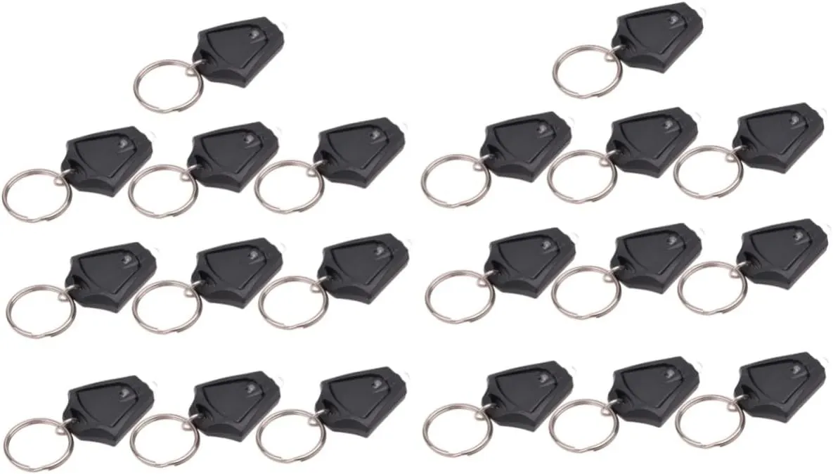 DOITOOL 20pcs Mini Flashlight Keychain Water Resistant Led Light Torch Compact for Camping Hiking and Emergency Use