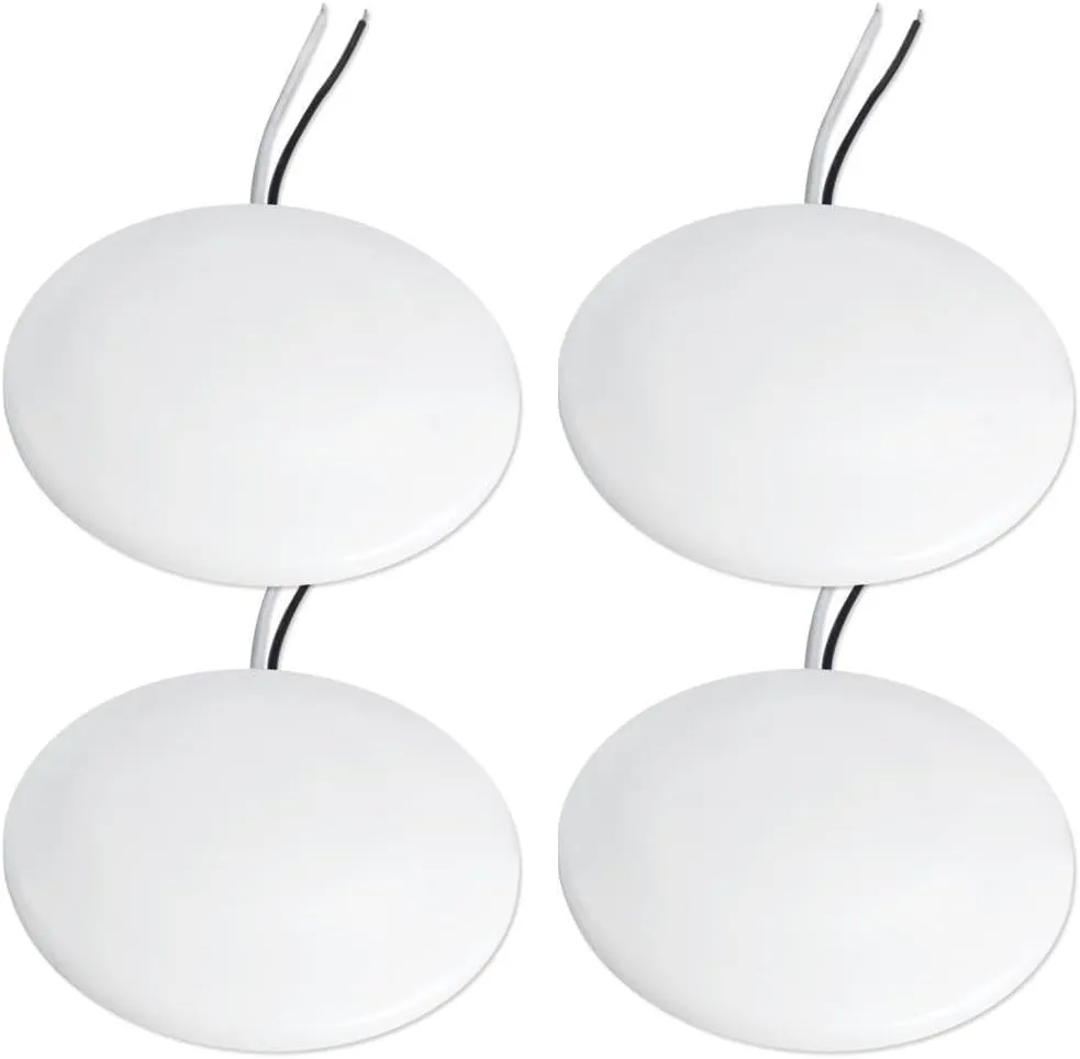 Dream lighting RV Interior Lights LED 12volt 4.5inch Ceiling Light Surface Mount for Trailer Boat Soft White 3500K, 300lm, Pack of 4