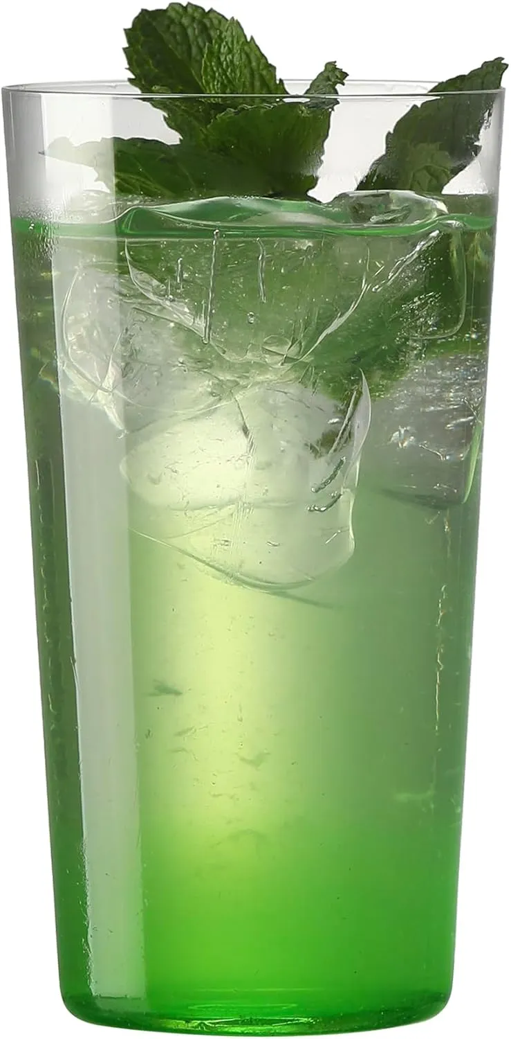 Drinking Glasses 13.3oz, Thin Collins Glasses Set of 6,Clear Tall Glass Cups For Water, Juice, Beer, Drinks, and Cocktails and Mixed Drinks (6pcs CollinsGlass 136cm)