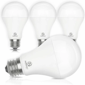E ENERGETIC LIGHTING 4 Pack 150 Watt Equivalent LED Light Bulb, Super Bright A21 Light Bulb, Daylight 5000K, 2600 High Lumens LED Bulb, Non-Dimmable, E26 Base, UL Listed