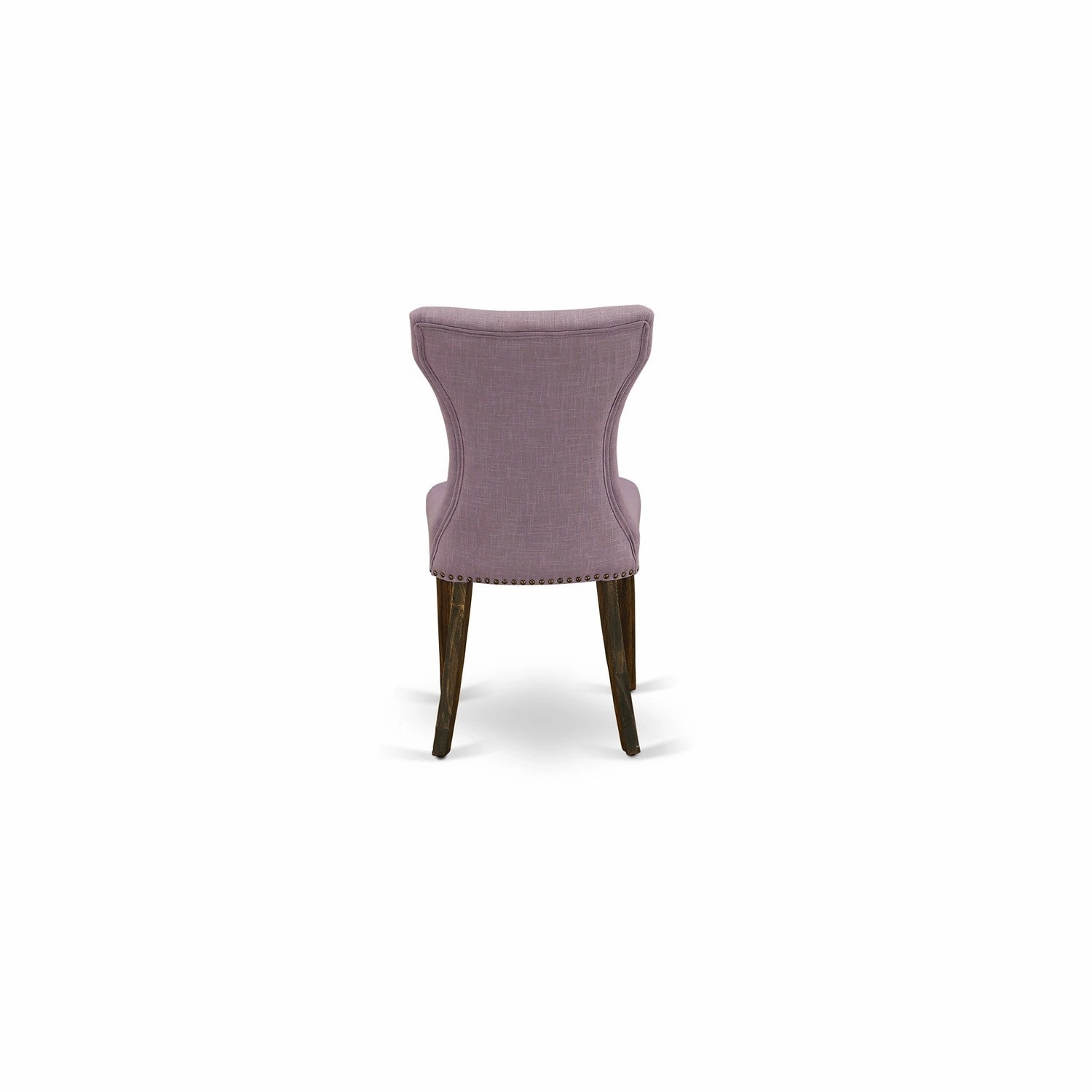 East West Furniture X796GA740-7 7 Piece Kitchen Table Set Consist of a Rectangle Dining Table with X-Legs and 6 Dahlia Linen Fabric Parson Dining Chairs, 36x60 Inch, Multi-Color