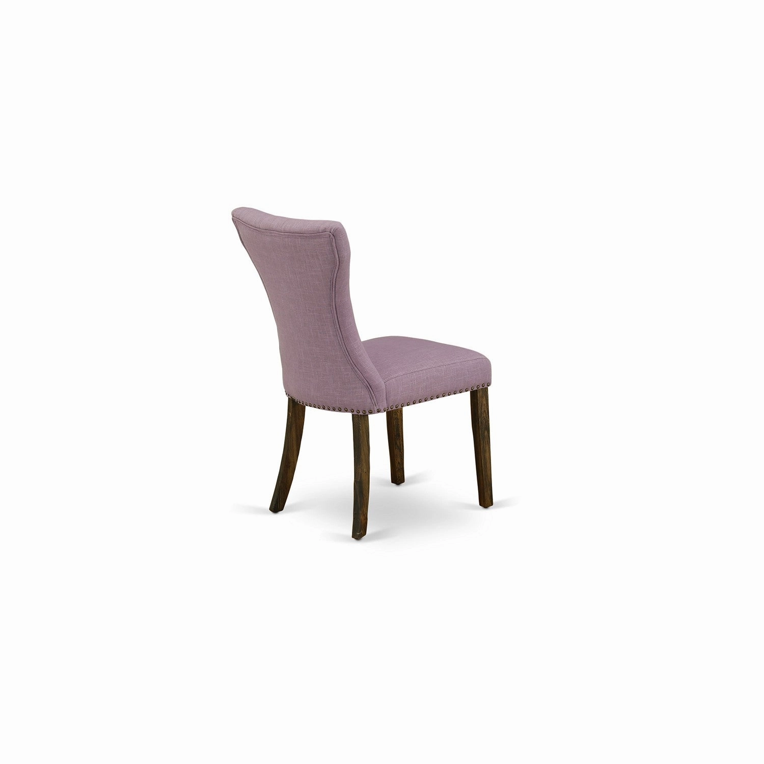 East West Furniture X796GA740-7 7 Piece Kitchen Table Set Consist of a Rectangle Dining Table with X-Legs and 6 Dahlia Linen Fabric Parson Dining Chairs, 36x60 Inch, Multi-Color