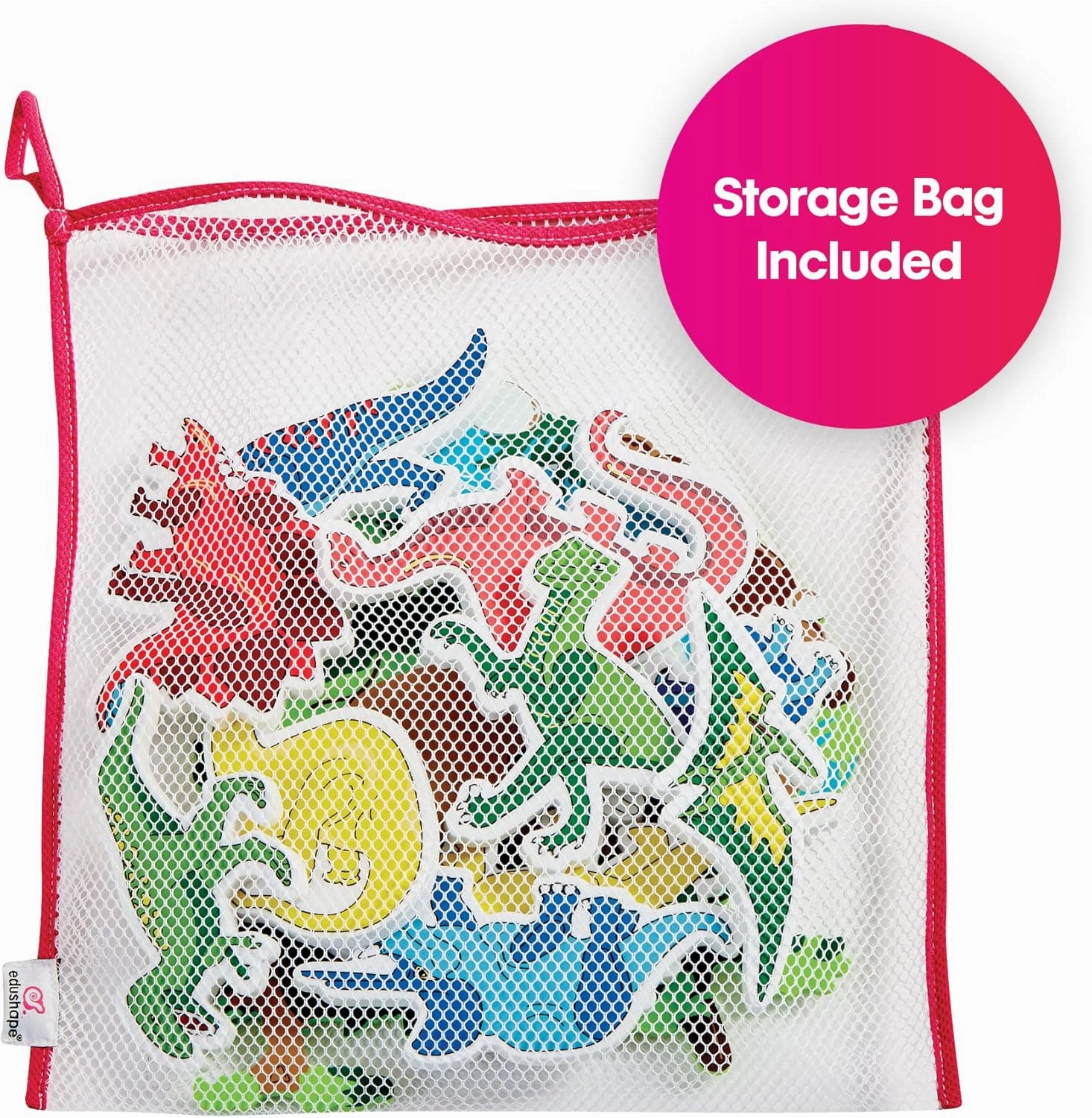 Edushape Magic Creations Foam Sticker Imaginative Bath Tub Activity Play Set, Dinosaurs