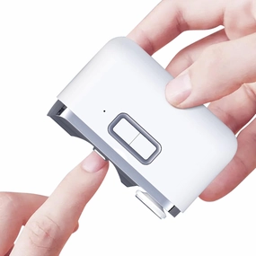 Electric Nail Clipper, with Nail File & Nail Scraps Storage USB Rechargeable Safety Fingernail Trimmer 2 in 1 Manicure Tool for Elderly Adults Children Care Communities, Caregivers, Kids Men Women