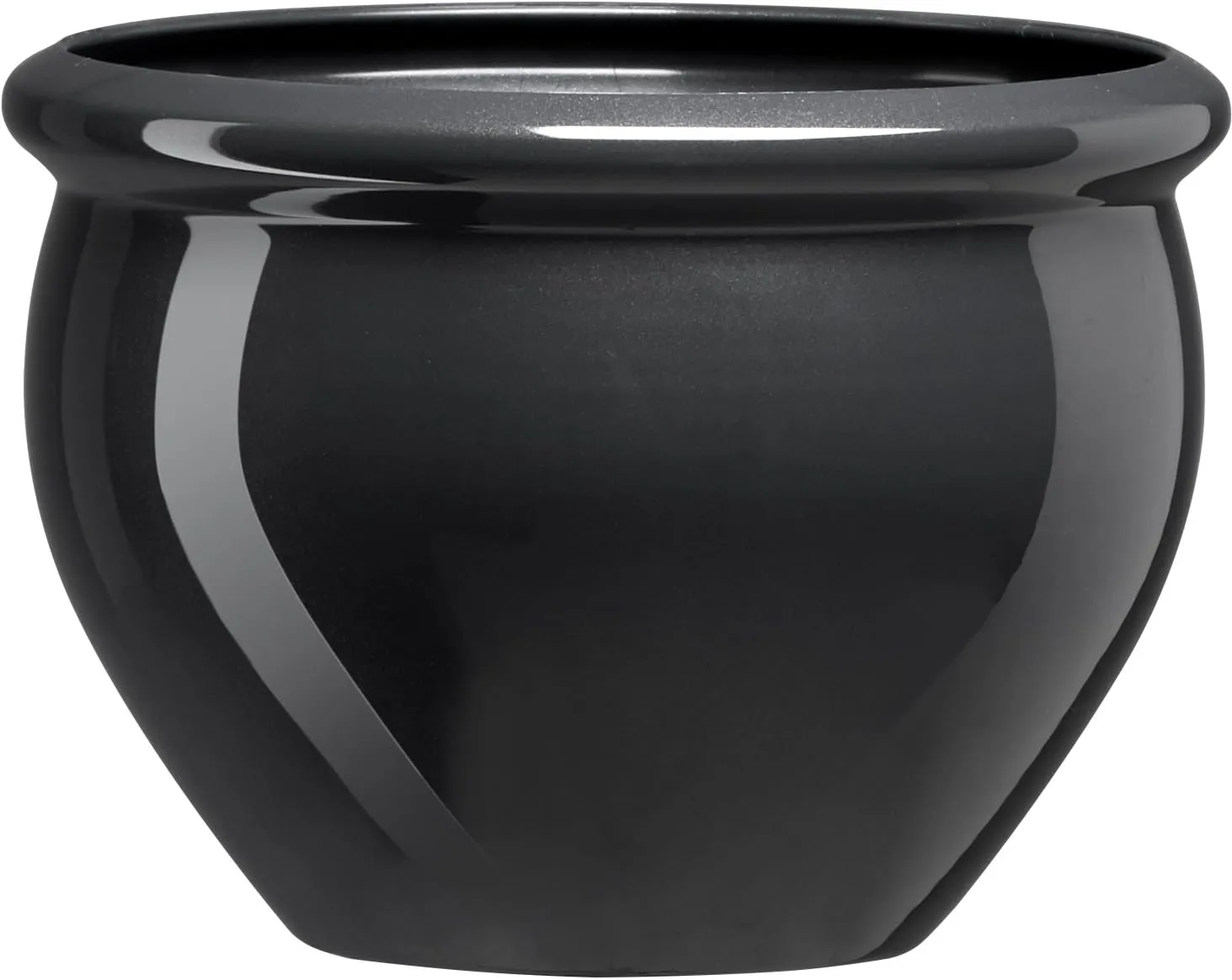 EMSA 501869 Siena NOBILE Round Planter, ø 26 x 19 cm, Anthracite