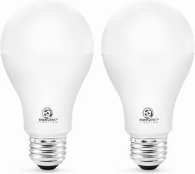 ENERGETIC SMARTER LIGHTING Dimmable A21 LED Bulb, 2600LM Super Bright Light Bulbs, 20W=150W, Warm White 3000K, UL Listed, E26 Base, Damp Rated, 2 Pack
