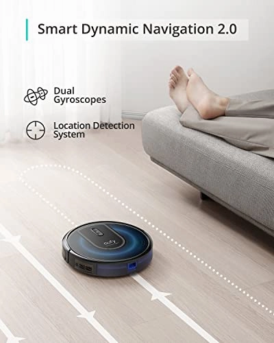 eufy by Anker, RoboVac G30, Robot Vacuum with Dynamic Navigation 2.0, 2000 Pa Strong Suction, Wi-Fi, Compatible with Alexa, Carpets and Hard Floors, Ideal for Pet Owners