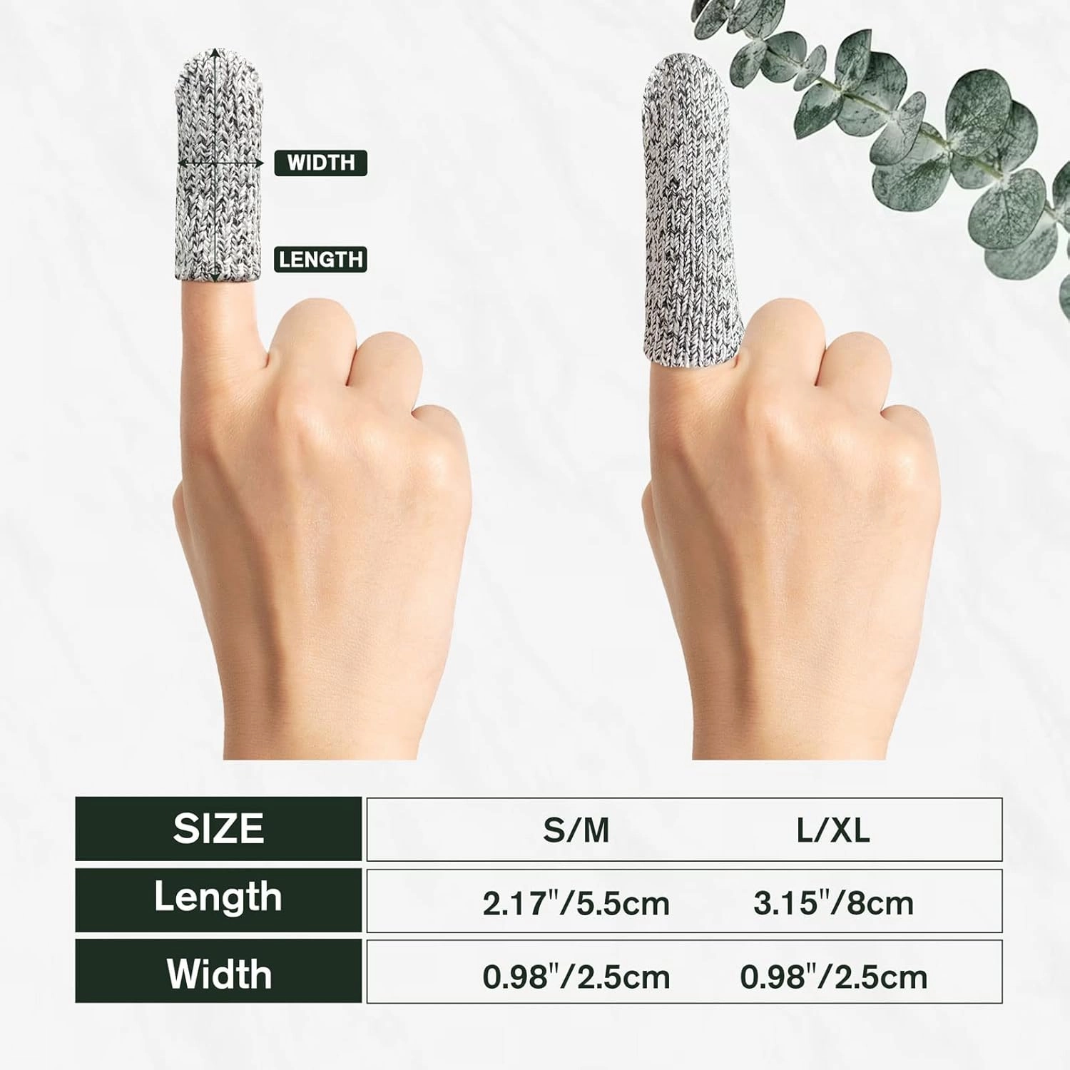 Evridwear 20PCS Finger Cots Cut Resistant Finger Sleeves,Glove Life Extender, Thumb Protectors Finger Covers Fingertip Protector for Cutting, Handicrafts, Craft, Kitchen, Sculpture