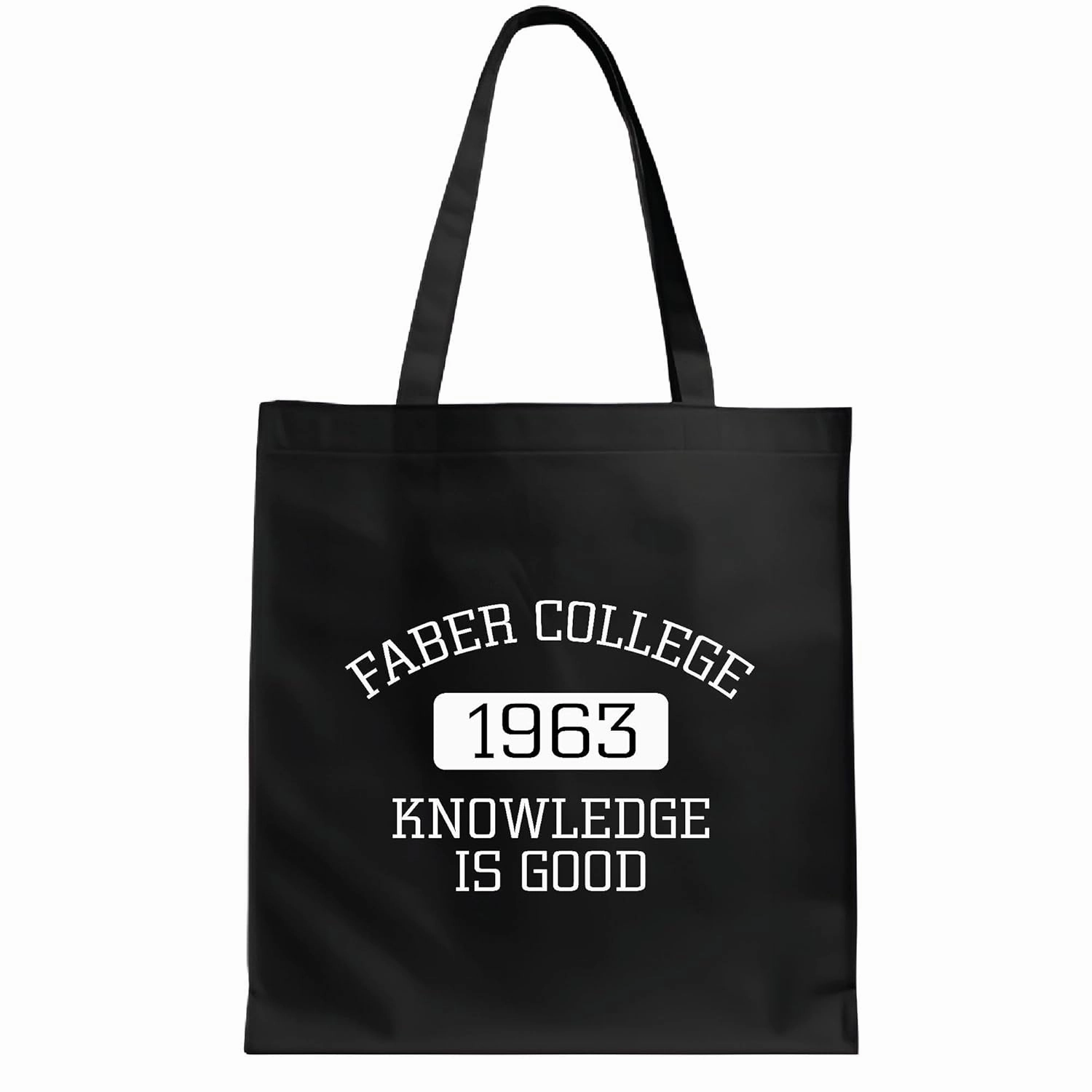 Faber College 1963 Grad Gift for Knowledgeable Students Navy Black Multicolor Canvas Tote Bag