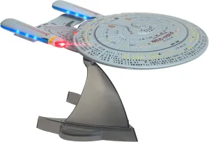 FAMETEK Star Trek U.S.S. Enterprise 1701-D – Replica Bluetooth Speaker, Engine Noise Sleep Machine, Night Light, Sound Effects – Memorabilia, Gifts, Gadgets, Collectibles for Star Trek Fans