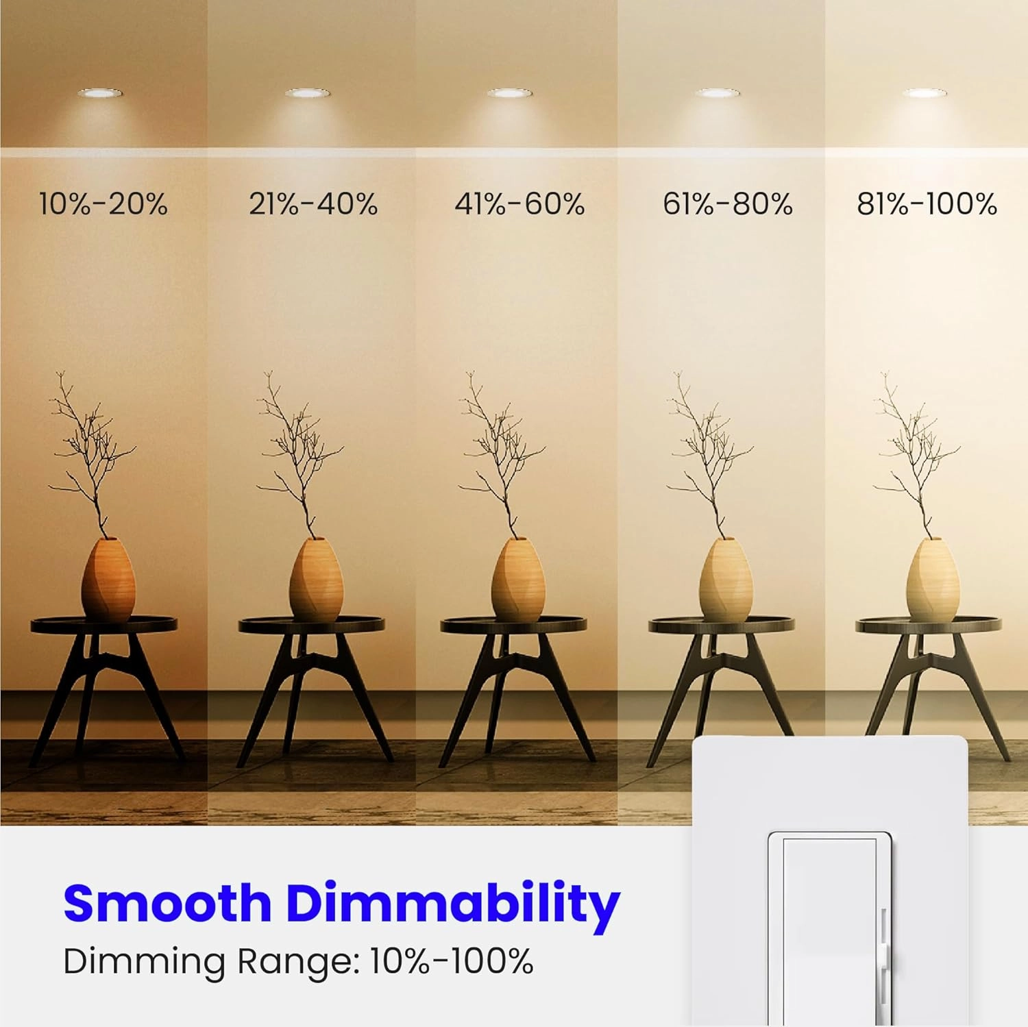 Feit Electric BR30 LED Light Bulb, 65W Equivalent, Dimmable, 650 Lumens, E26 Standard Base, 2700K Soft White, 90 CRI, Recessed Can Light Bulbs, 12-Year Lifetime, BR30DM927CA10K/MP/12, 12 Pack