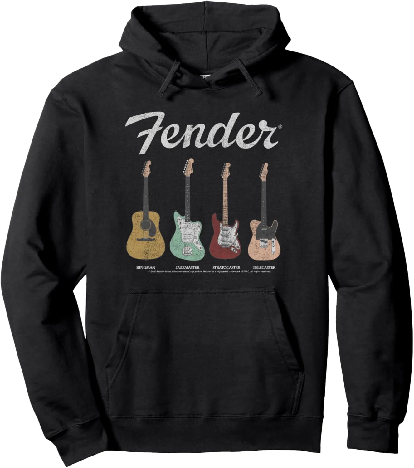 Fender Vintage Guitar Lineup Pullover Hoodie