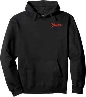 Fender Vintage Guitar Pocket Logo Design Pullover Hoodie