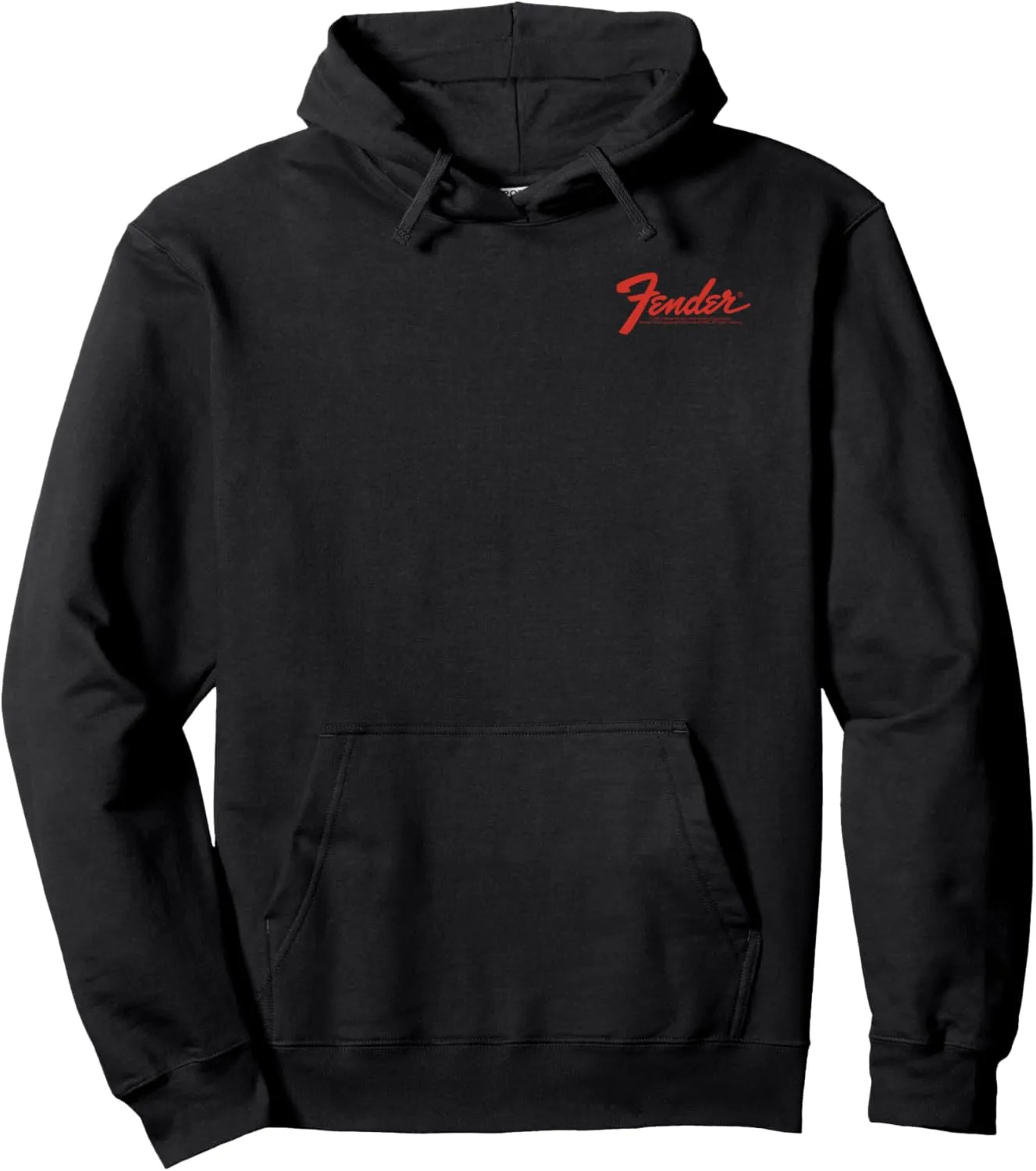 Fender Vintage Guitar Pocket Logo Design Pullover Hoodie