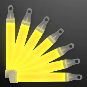 FlashingBlinkyLights 4" Yellow Mini Glow Sticks (Set of 50)