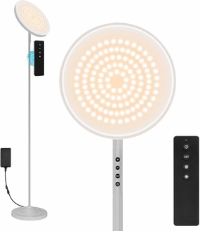 Floor Lamp, 36W/3600LM Super Bright Floor Lamp with Remote Control, Stepless Adjust Color Temperatures and Brightness, Torchiere Standing Lamp for Living Room Bedroom Office