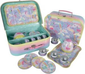 Floss & Rock 43P6398 Fantasy Musical Tin Tea Party Playset, Set of 15, Multicolor, 17 x 17.5 x 95cm