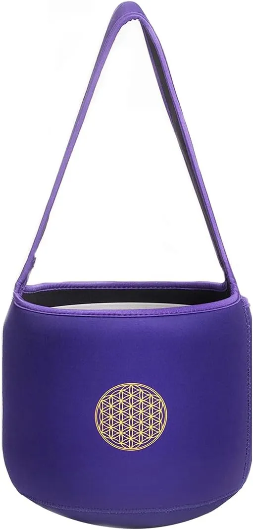 FMTY 8 inch Soft Carrying Bag for Crystal Singing Bowls this Travel Carrying Case protect for Sound Healing Bath Bowl