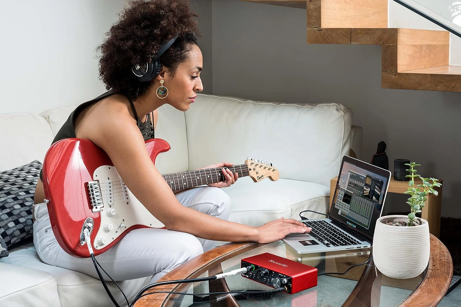 Focusrite Scarlett 2i2 3rd Gen 2-in, 2-out USB Audio Interface Bundle with XLR Cable and Austin Bazaar Polishing Cloth