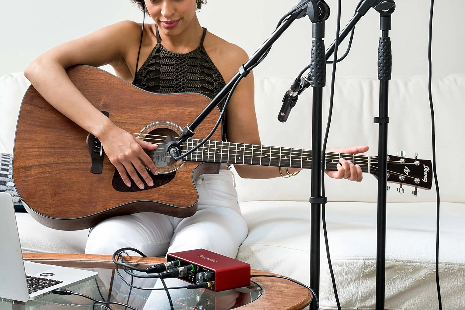 Focusrite Scarlett 2i2 3rd Gen 2-in, 2-out USB Audio Interface Bundle with XLR Cable and Austin Bazaar Polishing Cloth