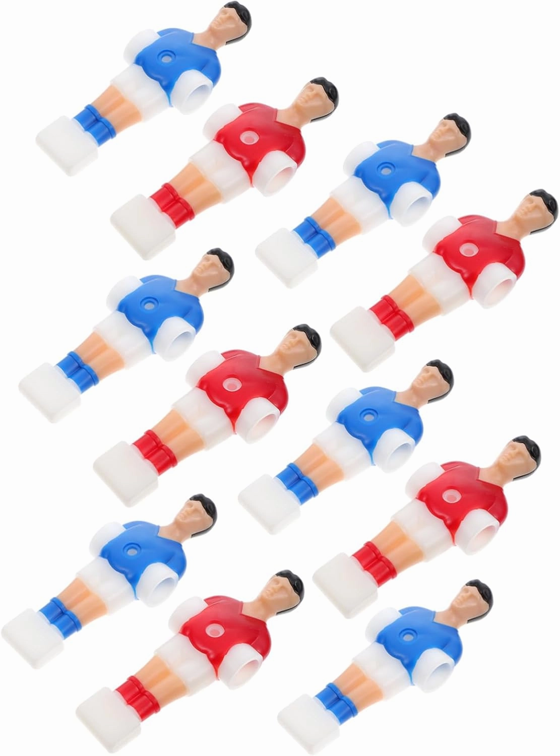 Foosball Replacement Player Set 11pcs Football Player Dolls Blue Soccer Player Figurines Smooth Plastic