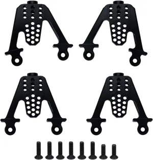 for Axial for SCX10 1/10 Metals Front Rear Shock Absorbers Shock Towers Mounting Post Lift Shocks RC Crawler Upgrade Parts RC Car DIY Parts(Black)