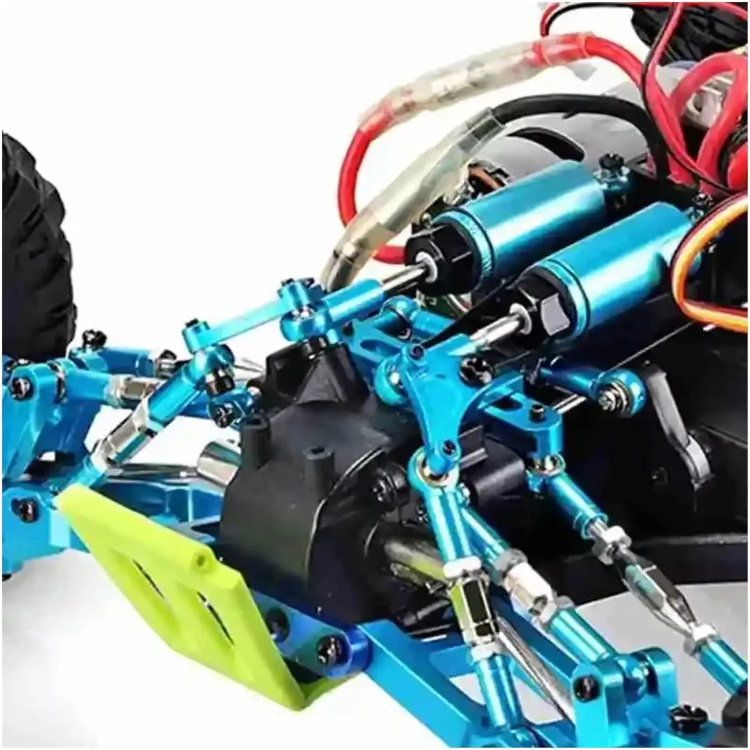 for Feiyue FY03 for WLtoys 12428 12423 12428 12423 1/12 Upgrade Accessories Kit Shock Absorbers RC for Buggy Car Parts Replacement RC Car DIY Parts(Blue)