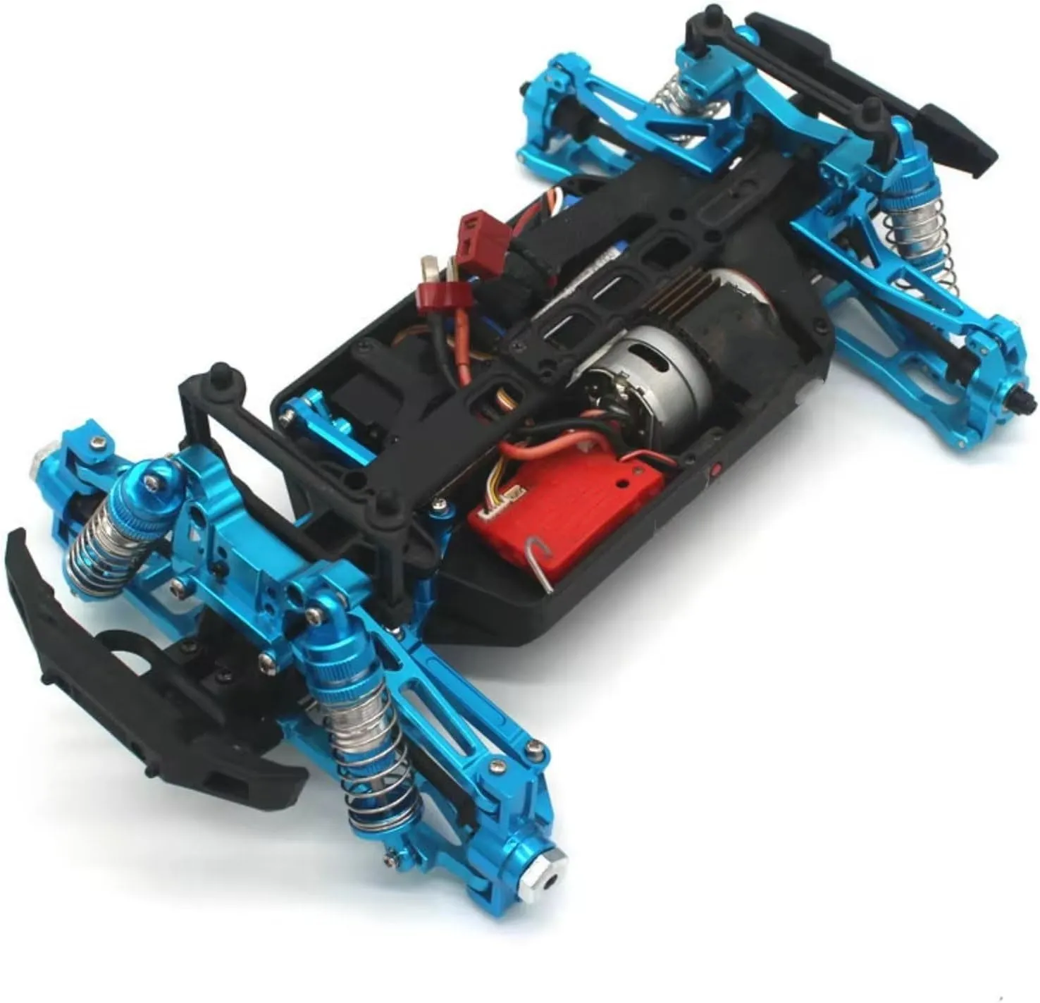 for HBX 16889 16889A 16890 SG1601 SG1602 1/16 RC Metal Upgrade Parts Remote Control Vehicles Fragile Set Parts RC Car DIY Parts(Blue)