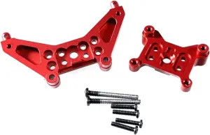 for Mjx for Hyper Go 14301 14302 14303 1/14 Metal Parts Accessories Front Ear Shock Tower Remote Control Car Parts Replacement Use RC Car DIY Parts(Red)
