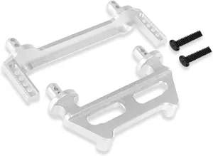 for MJX for Hyper Go 16208 16209 H16 H16BM 1/16 Front and Rear Body Pillars RC Car Metal Upgrade Parts RC Car Accessories(Silver)